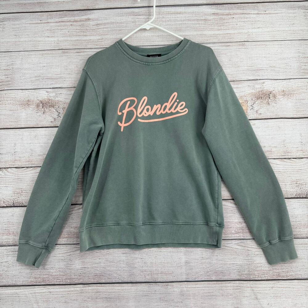 Zutter USA Blondie Crewneck Sweatshirt Womens Medium Mint Green
